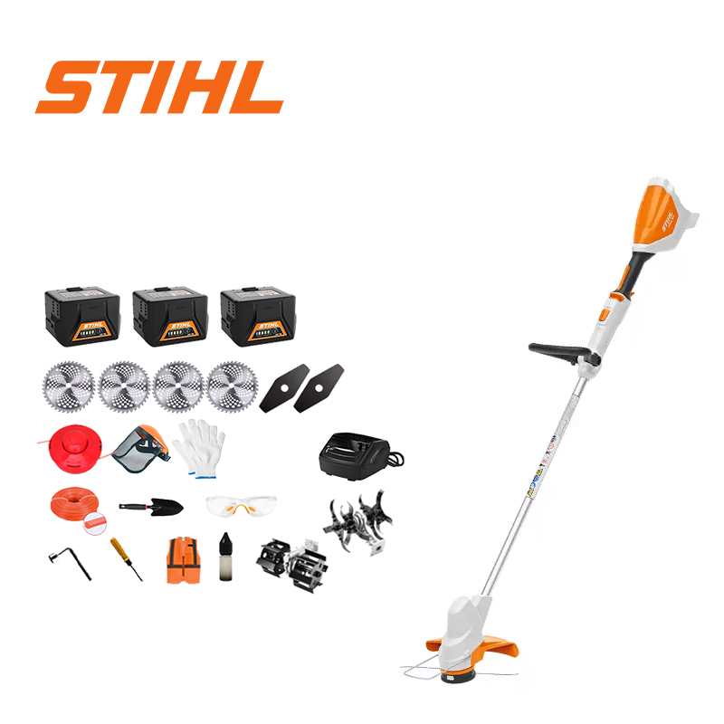 [Duración de la batería: 36 horas] Cortadora de césped sin escobillas de 12000 W (1 unidad) + Batería de 72 V y 12 Ah (3 unidades) + Cargador (1 unidad) + Rueda lateral (1 unidad) + Rueda auxiliar (1 unidad) + Arado (1 unidad) + Hojas de sierra circular (4 unidades) + Hojas de sierra rectas (2 unidades) + Disco de corte (1 unidad) + Disco de corte (1 unidad) + Hoja de corte (1 unidad) + Guantes (1 unidad) + Gafas protectoras (1 unidad) + Casco (1 unidad) + Destornillador (1 unidad) + Tornillo de ángulo recto (1 unidad) + Ropa protectora (1 unidad) + Aceite lubricante (1 unidad) + Caja de herramientas (1 unidad)